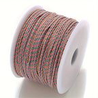 Spool of pink and blue braided cable to make customisable necklaces