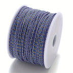 Spool of Navy and light blue braided cable to make customisable necklaces