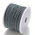 Spool of Beige and Beige braided cable to make customisable necklaces