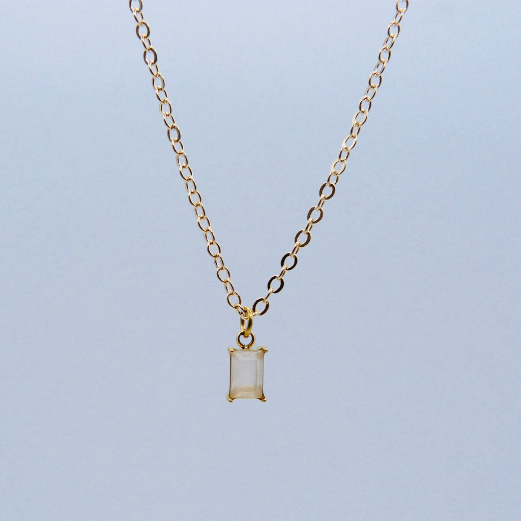 🎁 Petit pendentif en verre - Acier inoxydable (100% de réduction)