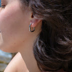 Wavy Hoop Earrings - Waterproof Stainless Steel
