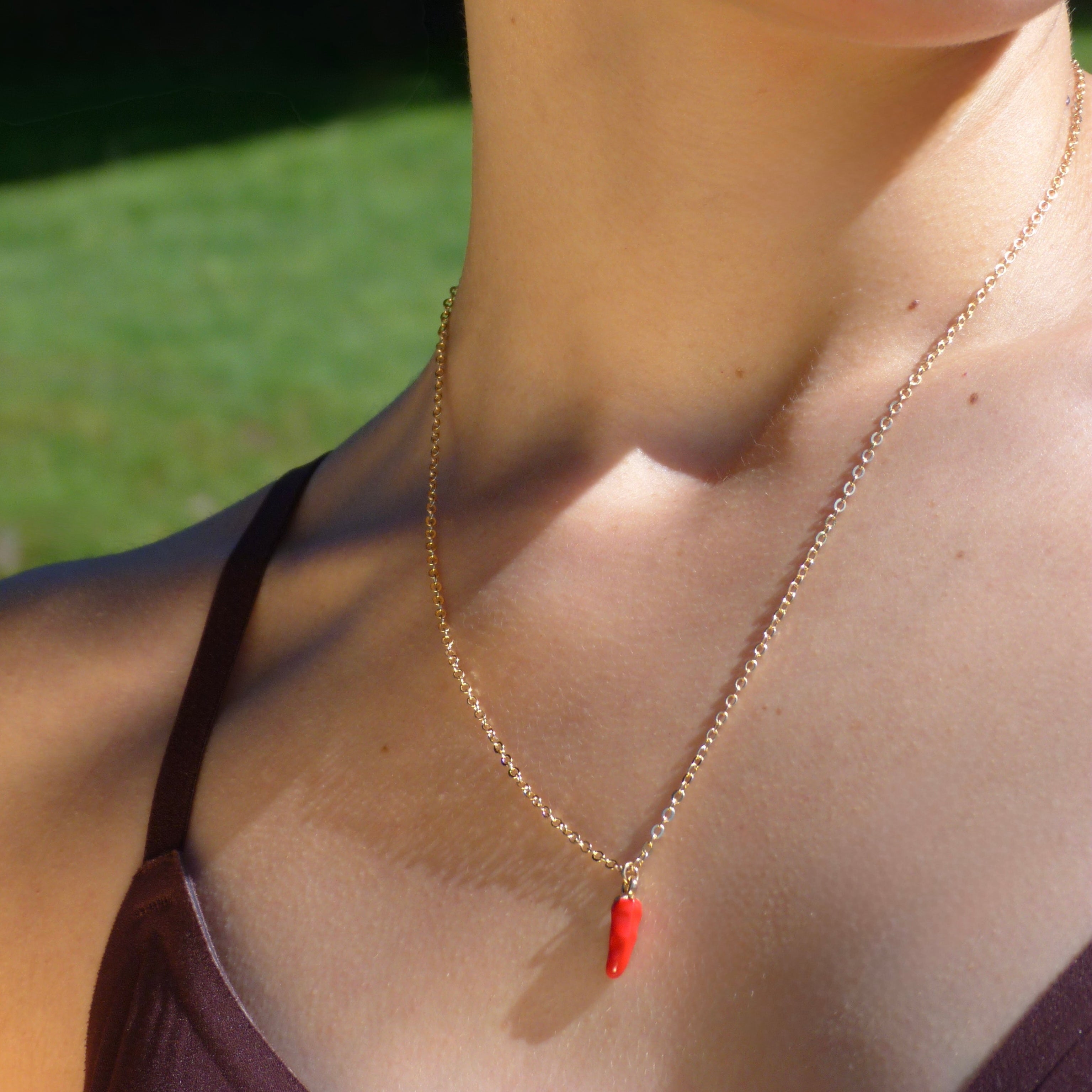 Chili Necklace - Waterproof Stainless Steel