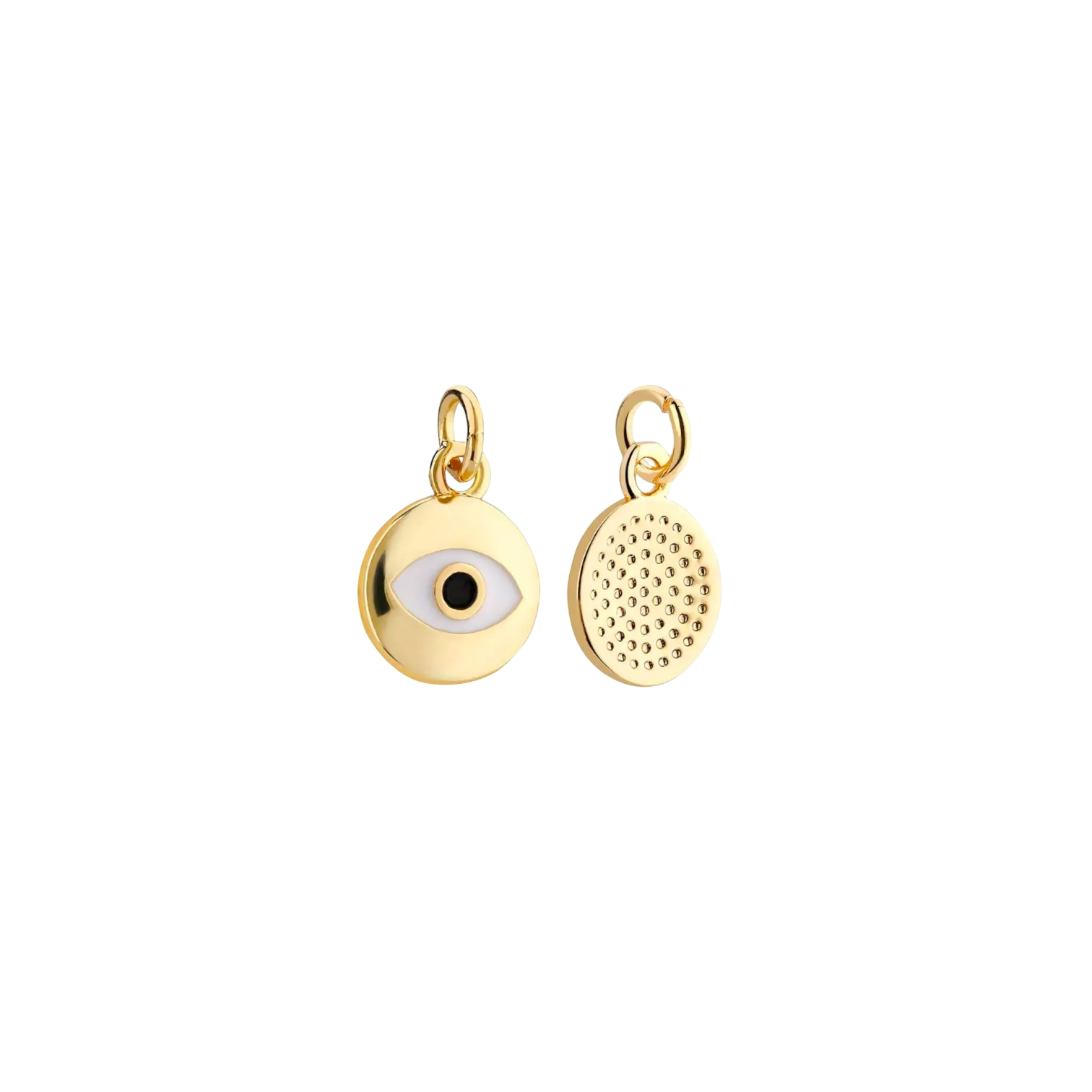 Gold Evil Eye Charm - Gold Plated