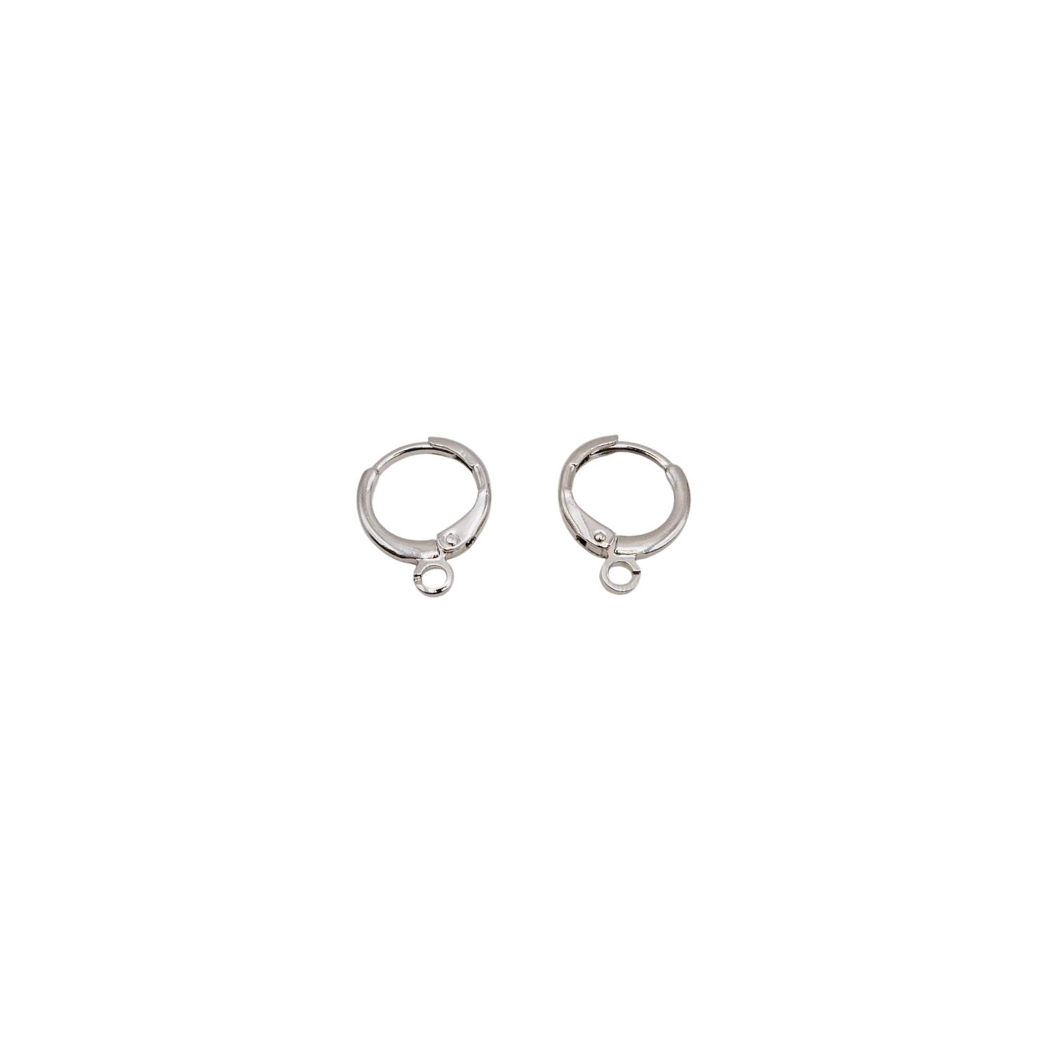Gold Plated brass customisable silver hoop earrings.