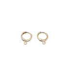 Gold Plated customisable gold hoop earrings.