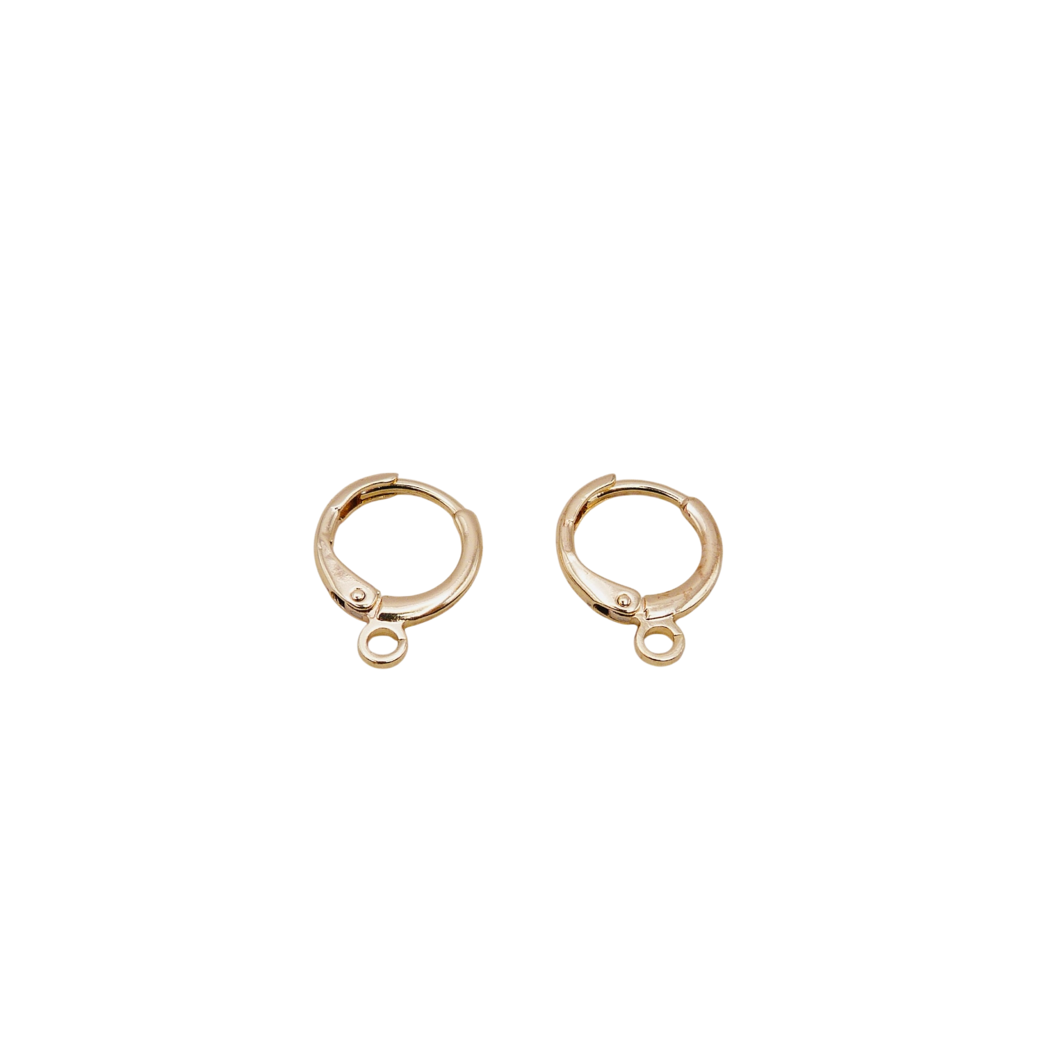 Gold Plated customisable gold hoop earrings.