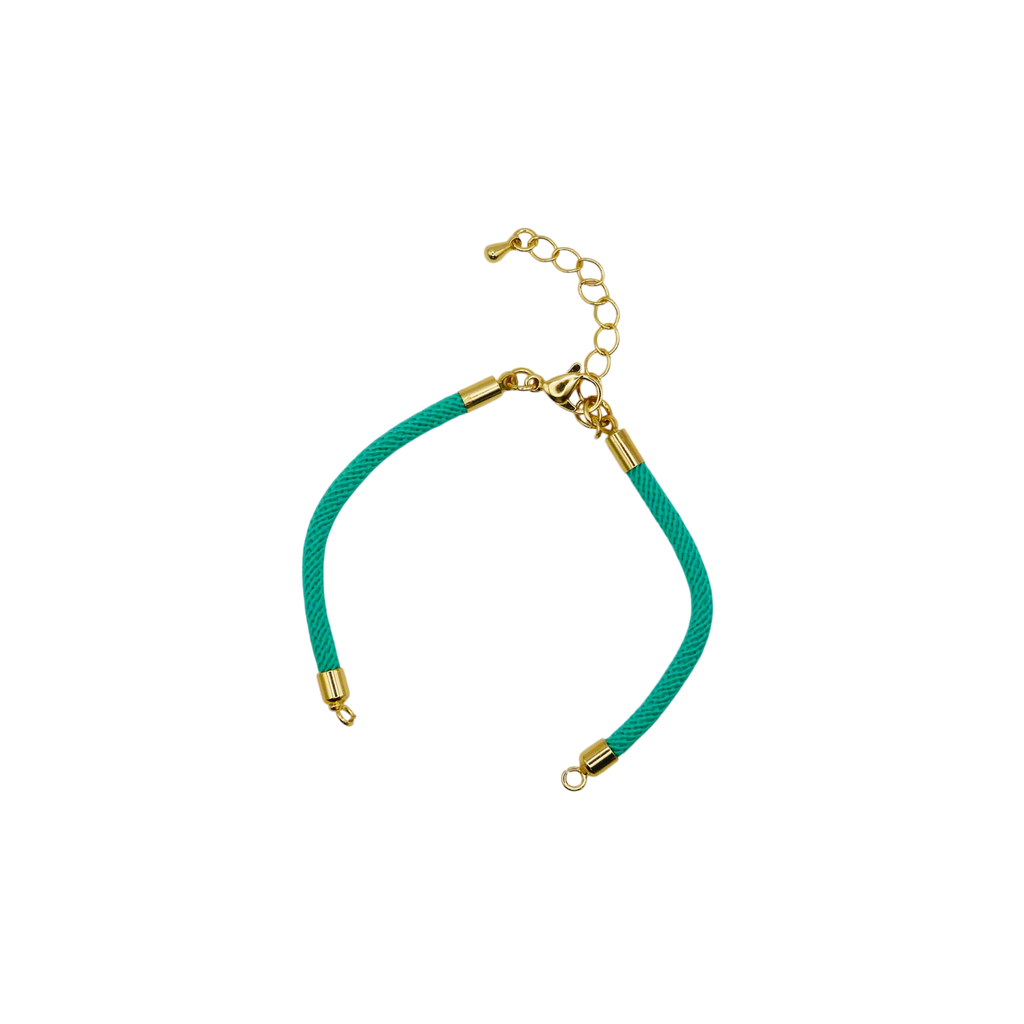 green bracelets with gold