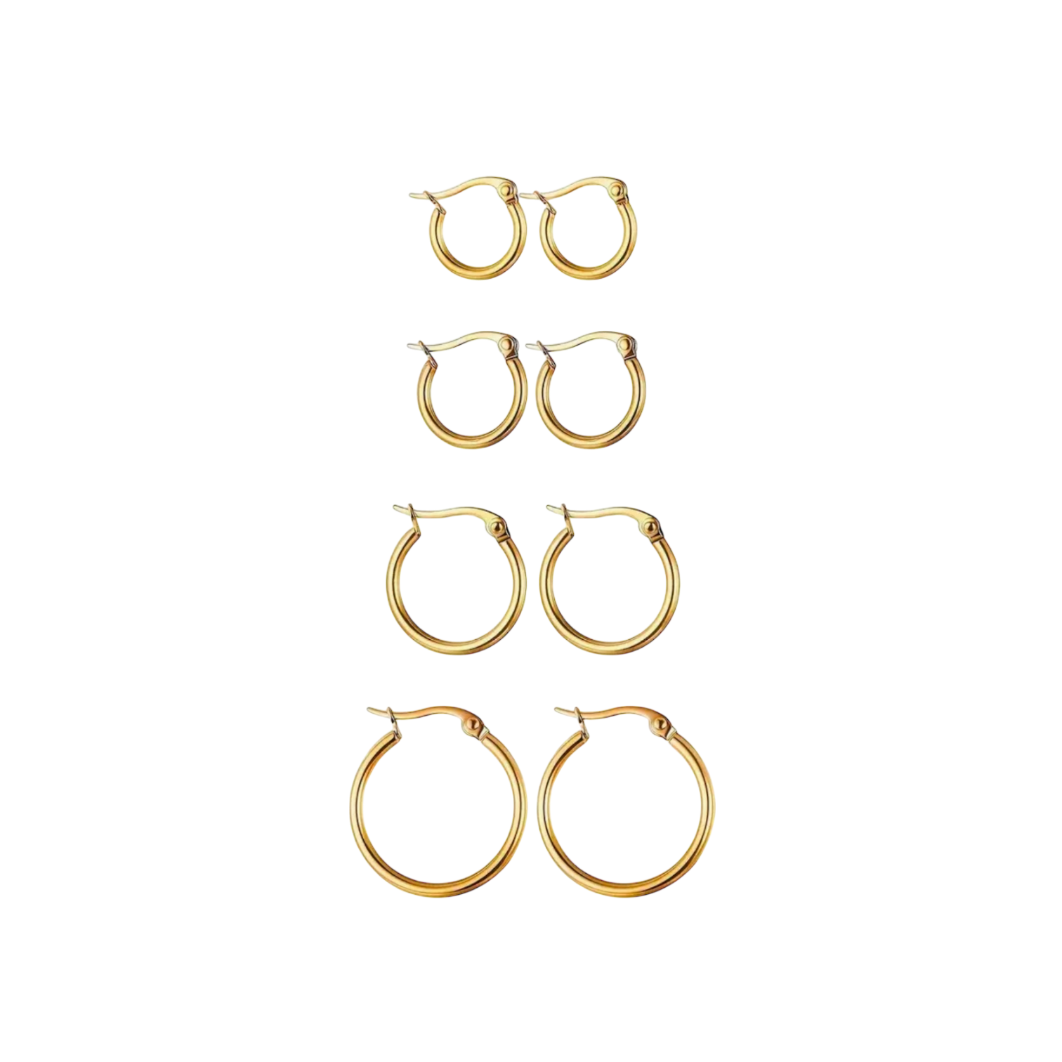 Hoop Earrings - Waterproof Stainless Steel