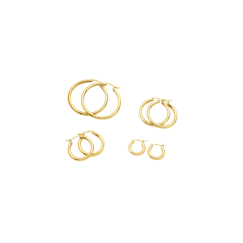 Hoop Earrings - Waterproof Stainless Steel